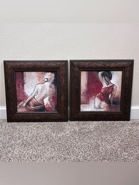 Lanie Loreth 'Seated Woman' Framed Canvas Art 2-piece Set
